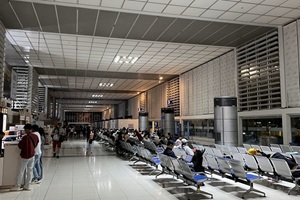 マニラ空港（NAIA）ターミナル2の搭乗エリア。ドゥマゲテ（ドゥマゲッティ）留学への国内線乗り継ぎもスムーズ。