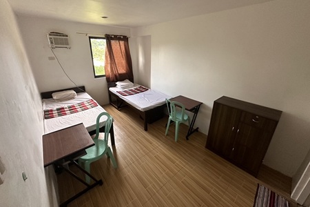 費用を抑えた格安フィリピン留学に。ドゥマゲテB&Dの快適な2人部屋ドミトリー