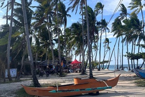 オスロブのジンベイザメ体験前に撮影。セブ島観光の拠点としても優秀なドゥマゲテ留学