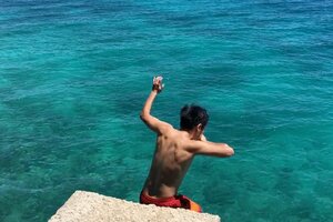 シキホール島での飛び込み。フィリピン留学中の週末をアクティブに楽しむ島観光