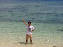 近隣のビーチで撮ったKo Tanakaさんの写真（セブ近郊のビーチ）